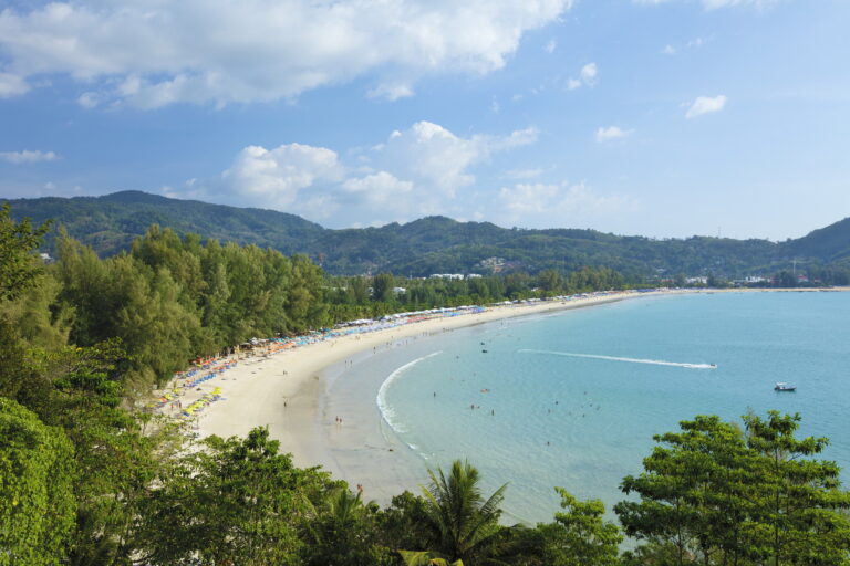 Kamala Beach on the map of Phuket: location, directions and attractions