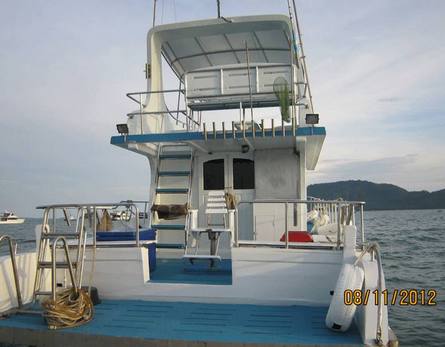 Boat for diving and/or fishing, 18 m