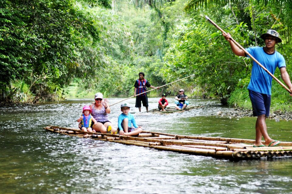 Bamboo rafting